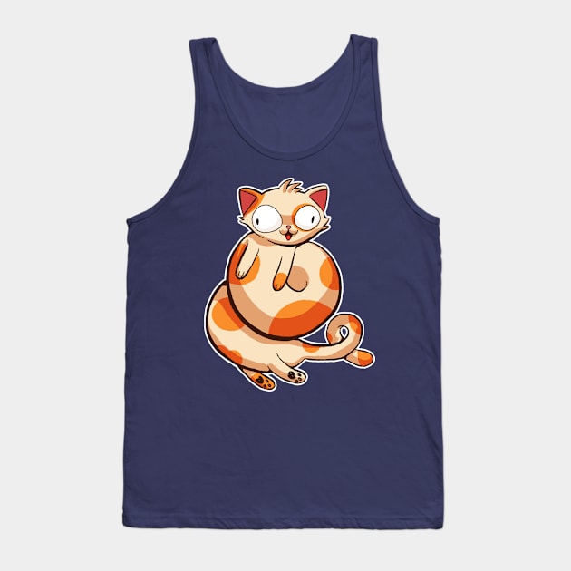 Stretchy Cat Tank Top by exeivier